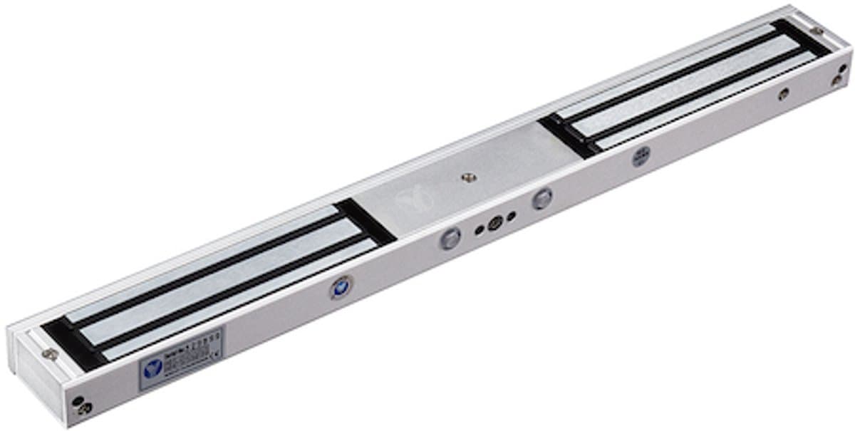 YLI YM-280NTD(LED)-DS Dubbel elektromagnetisch slot opbouw kleefmagneet met timer 280KG 12/24VDC fail safe