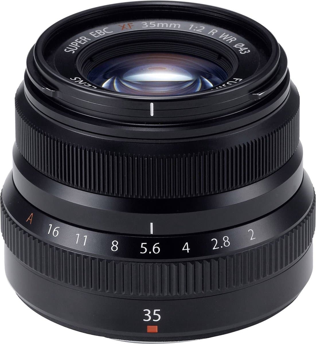 Fujifilm Fujinon XF35mmF2 R WR lens - Zwart