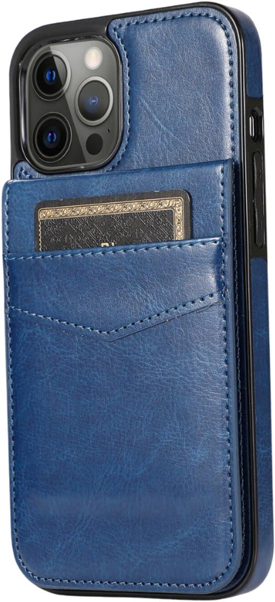 Hoesje geschikt voor Samsung Galaxy A37 - Backcover - Pasjeshouder - Portemonnee - Kunstleer - Donkerblauw