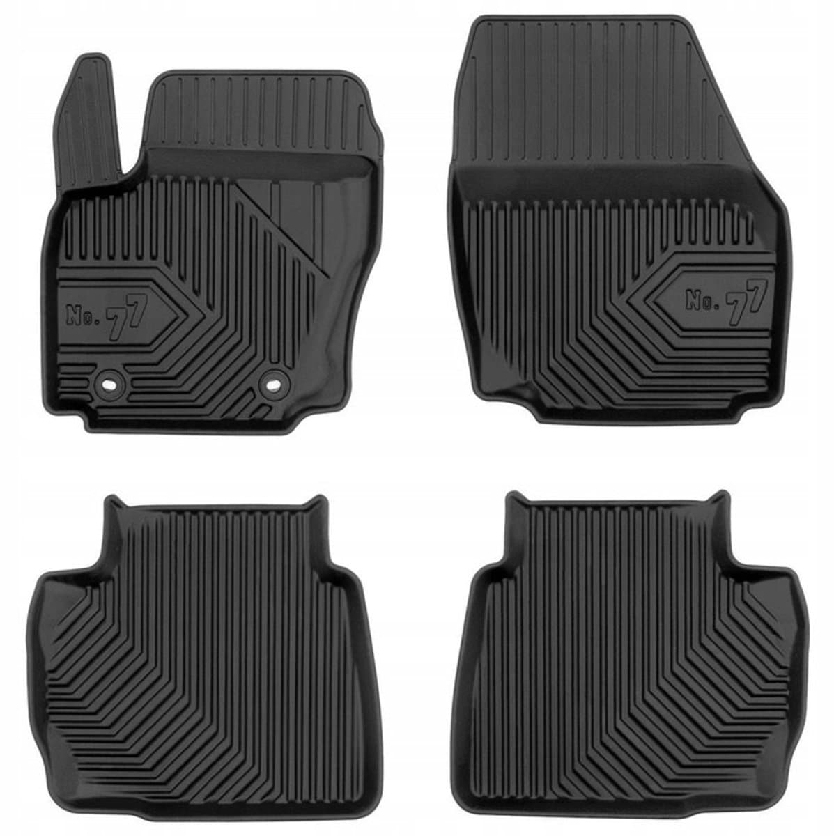 FROGUM No.77 - Automatten Set - FORD Mondeo Mk4 automat - TPE rubber - 3D randbescherming - Duurzaam en geurloos