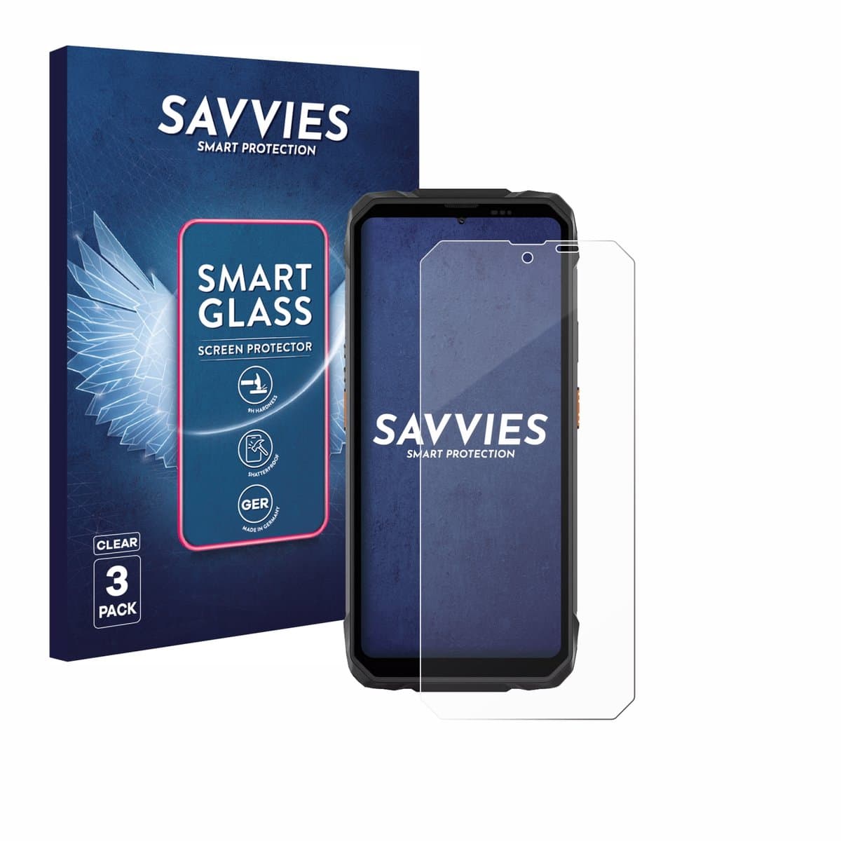3 Stuks Savvies Screenprotector - geschikt voor Blackview Rock 1 - beschermfolie glas transparant
