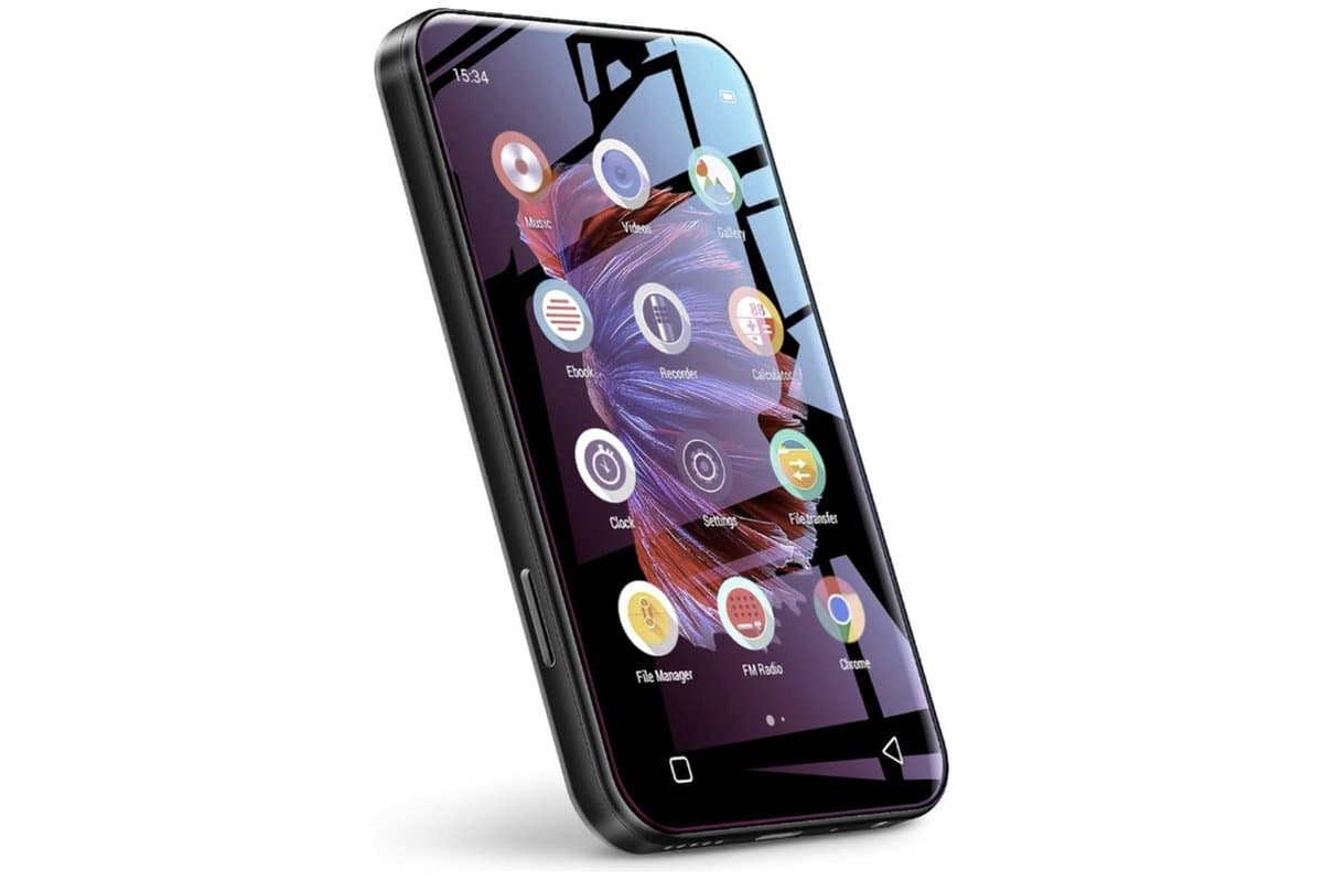 Mp3 speler met Bluetooth, 72.GB, 4.0-inch mp3-mp4-speler met volledig touchscreen met WiFi-overdracht, draagbare HiFi Sound Walkman digitale muziekspeler met FM-radio, recorder, browser (zwart)