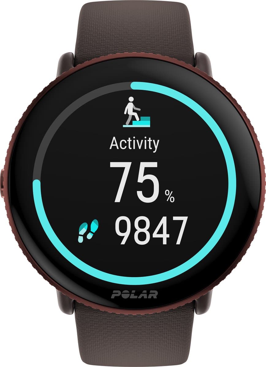 Polar Ignite 3 - Fitness Smartwatch & GPS Activity Tracker - Copper Brown - S-L