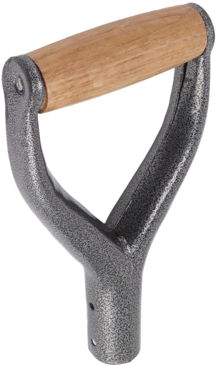 35 cm ID herbruikbare schep handvat - Vervangende schep handvat - Tuinhark gereedschap met houten handvat - Zilver
