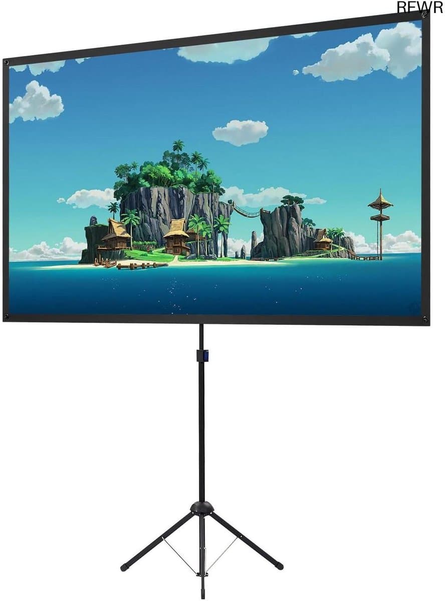Projectiescherm - Beeldscherm - Thuisbioscoop Ervaring - Stabiele Tripod - 100 Inch - Wit