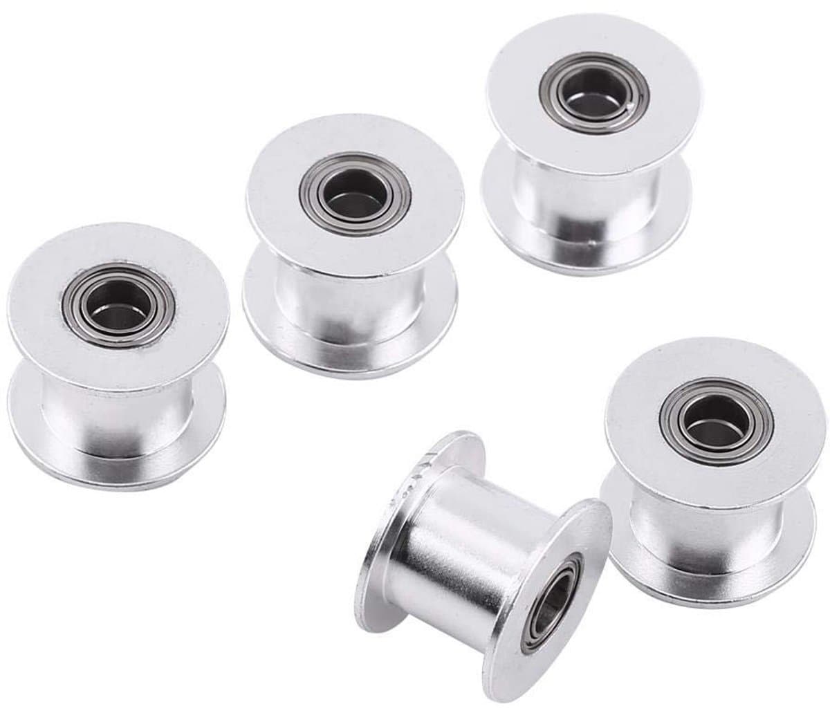 Allecto - Timing Belt Tensioner - 5 Stuks - 20 Tanden - Aluminium 10mm Breed - Voor 3D Printers - Tanden - Geschikt voor 3D printers - Formaat 10mm