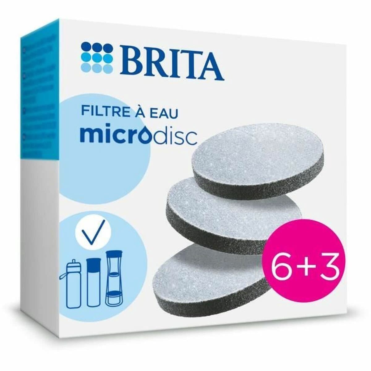 Pakket van 6+3 waterfilters - BRITA - MicroDisc