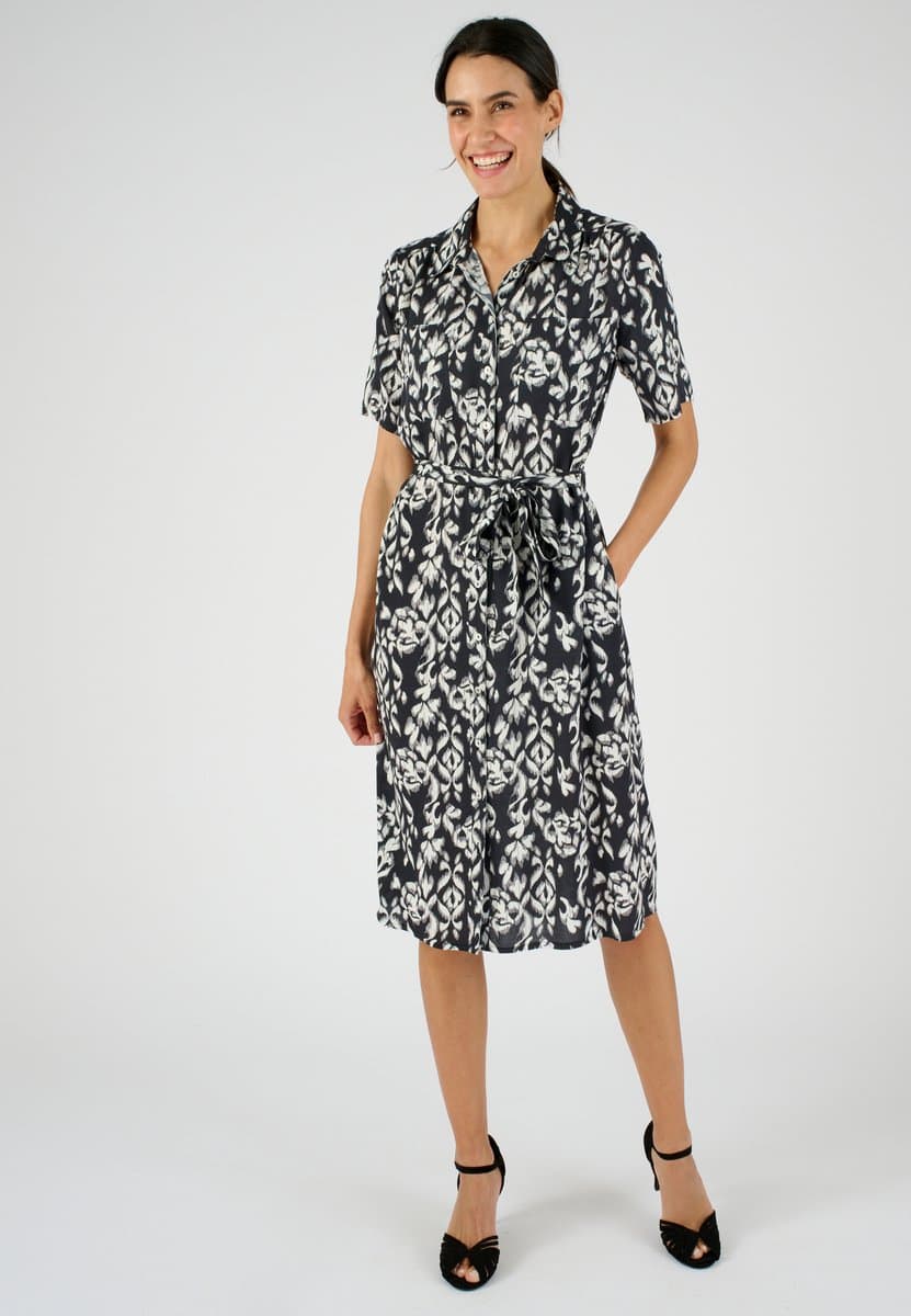Damart - Overhemdjurk vezels zuivere viscose - Dames - Zwart - 48