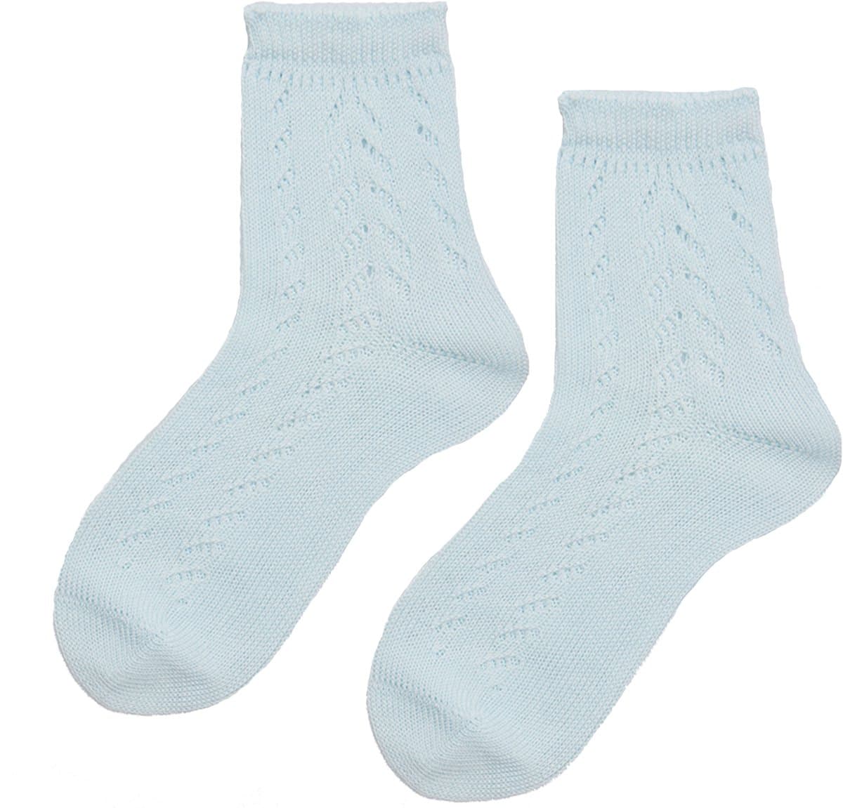 iN ControL 2pack licht blauwe jacquard sokken 23/26