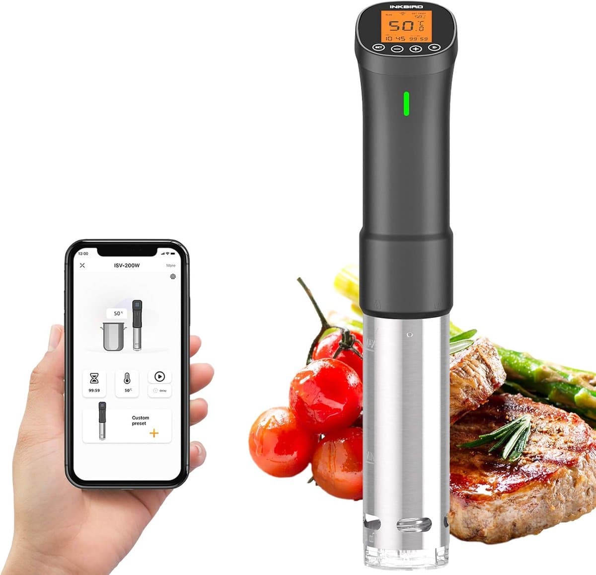 Inkbird ISV-200W - Sous Vide Cooker - Sous Vide Stick - 1000W - WiFi