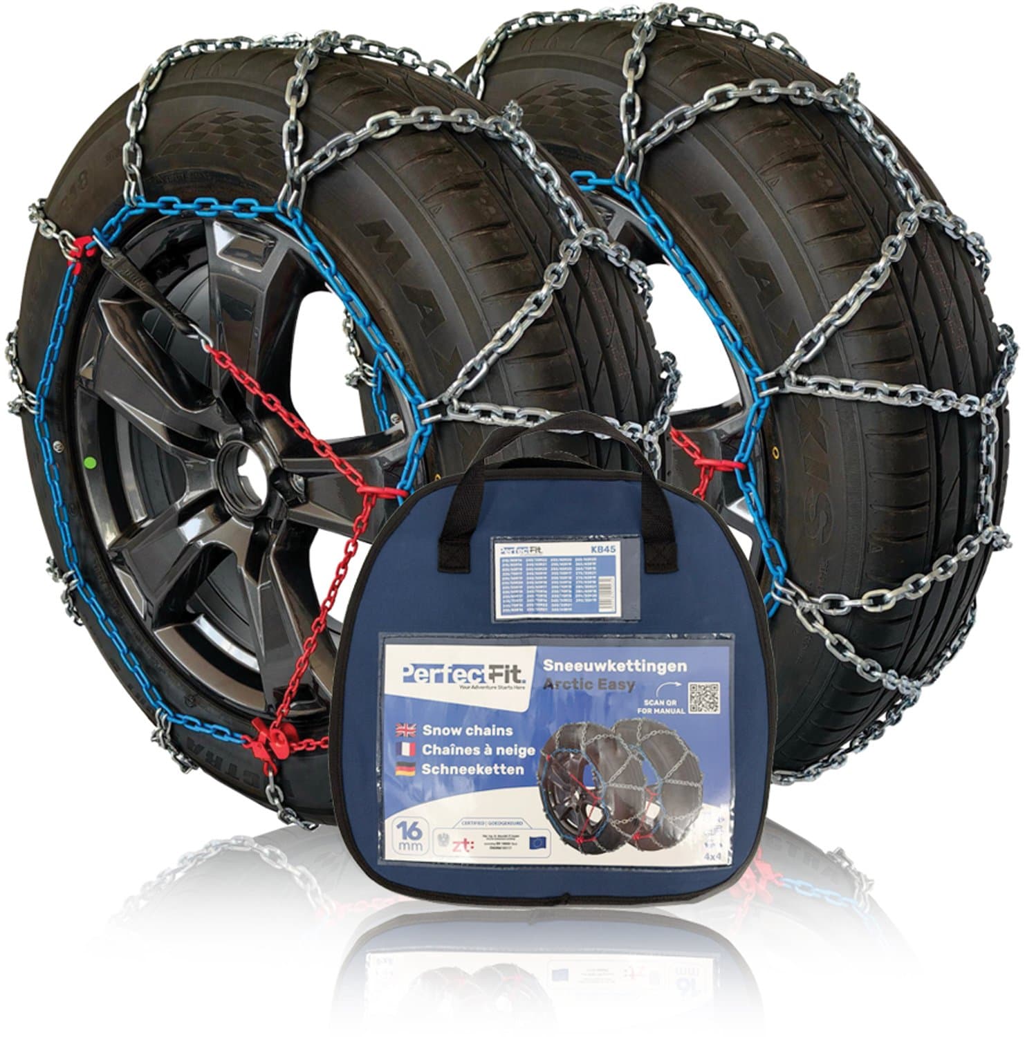 Sneeuwkettingen Perfect Fit SUV / 4X4 / Camper / Bestelbus - 16mm - 175/55R20