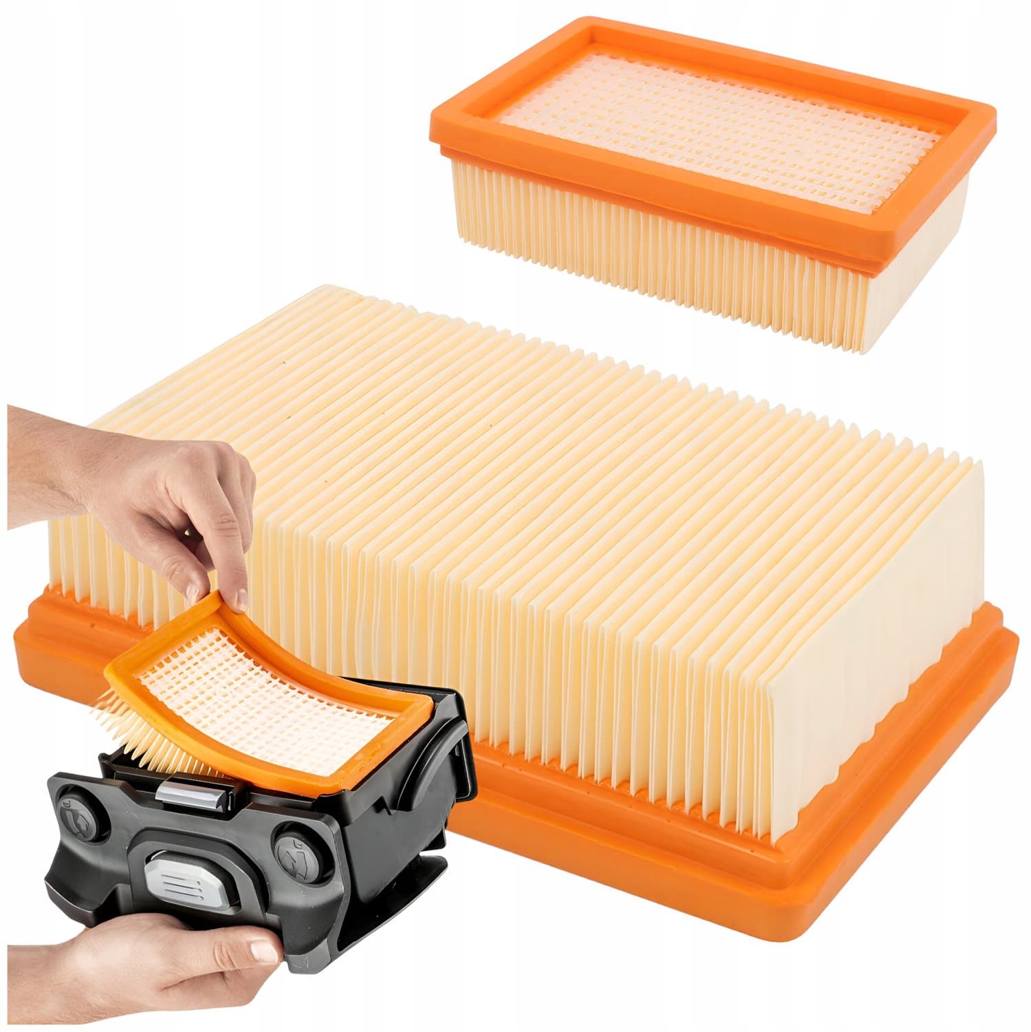10x Stofzuigerzakken Karcher WD4-WD6 MV4-MV6 + Filter