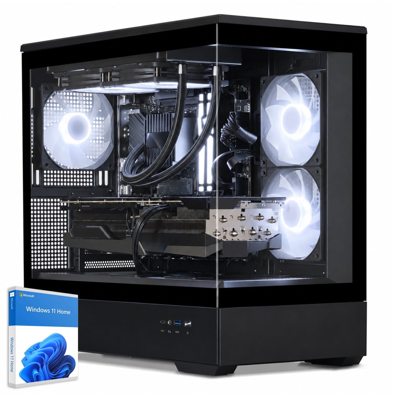 Sedatech Advanced Gaming PC Waterkoeling Full Vision • Intel i5-12600KF 10x 3.7GHz • Radeon RX 9070XT • 32Gb DDR5 • 2Tb SSD M.2 • WiFi • Bluetooth, USB C • Windows 11 • Desktop computer