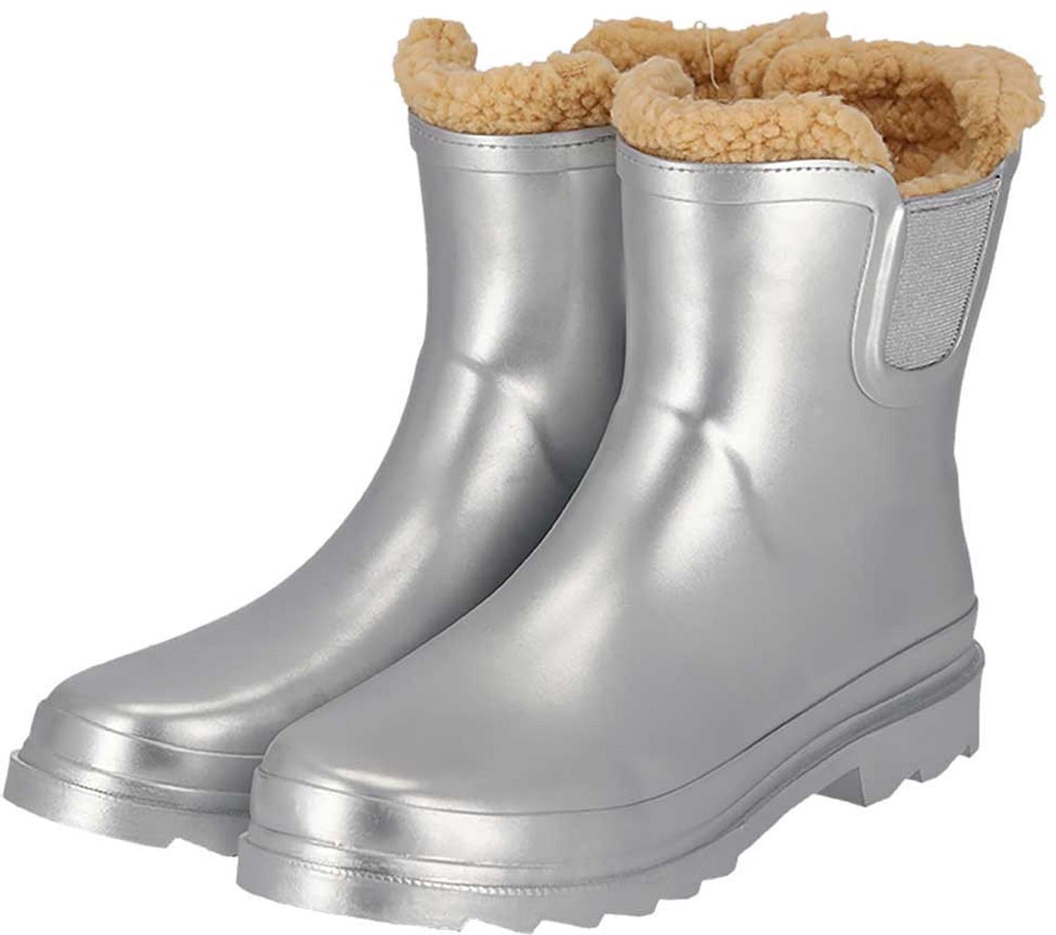 XQ - Chelsea regenlaarzen dames - Fake fur voering - Dames regenlaarzen - Warme regenlaarzen