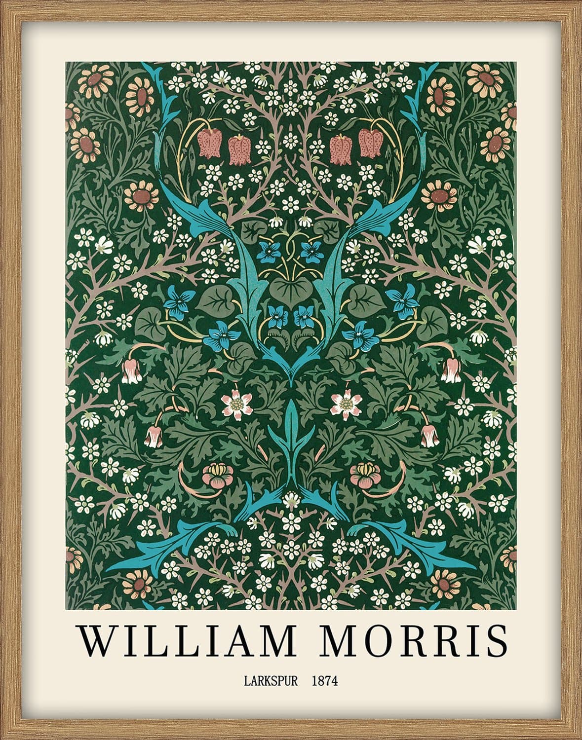 Schilderij met frame William Morris