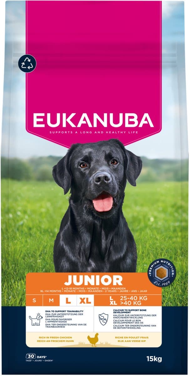 Eukanuba Life Care hond junior groot kip 15 kg
