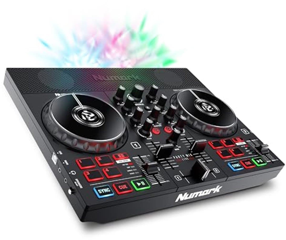 DJ-controller met DJ-verlichting, luidsprekers en mixer voor Serato DJ Lite
