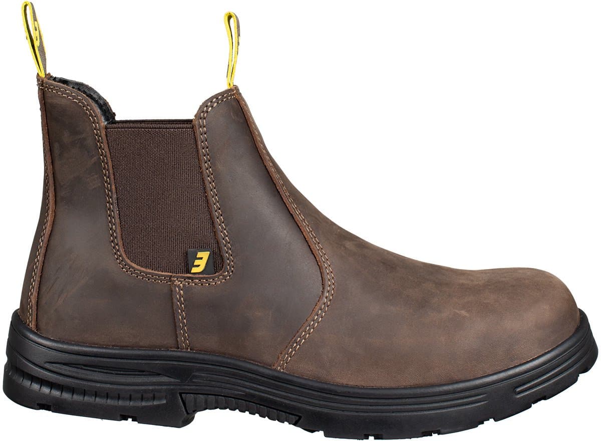 Safety Jogger Jackman S3 – Slipvast SRC – Antistatisch, Hittebestendig, Donkerbruin, Maat 46