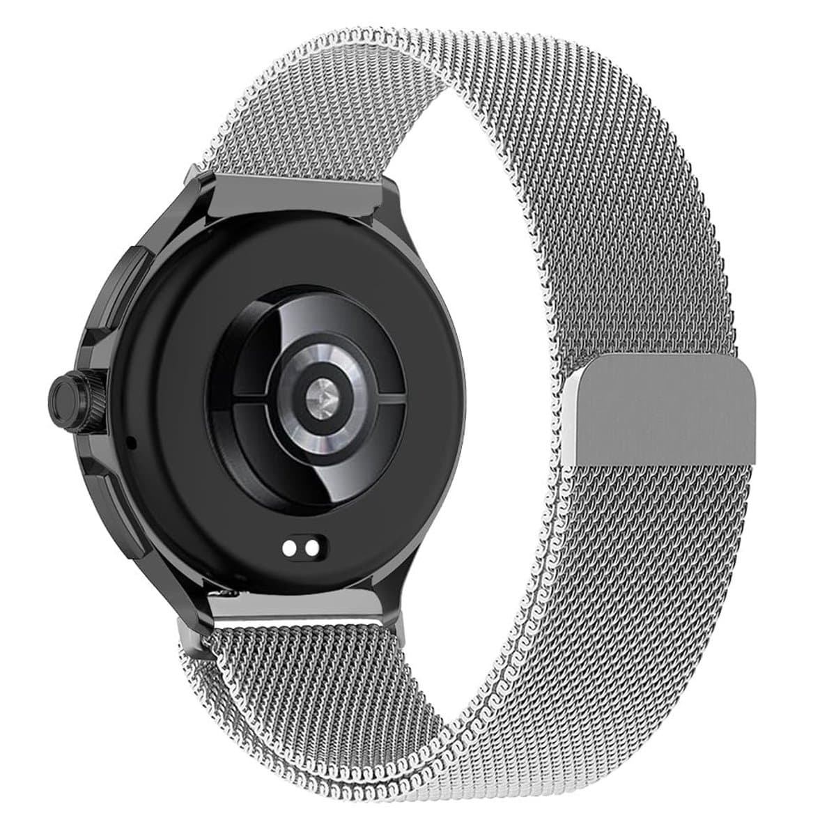 Dailygoods- Horlogeband 22 mm - Metalen Magneetsluiting - Compatibel met Xiaomi/Huawei - Roestvrij Staal - Ademend Materiaal - Stijlvol Ontwerp - Smartwatch Band