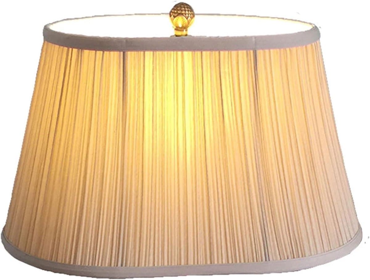 Lampenkap Stof - Lampscherm Kap - Decoratieve Verlichting - Handgemaakt Zacht Licht - 40/46 cm - Naturel