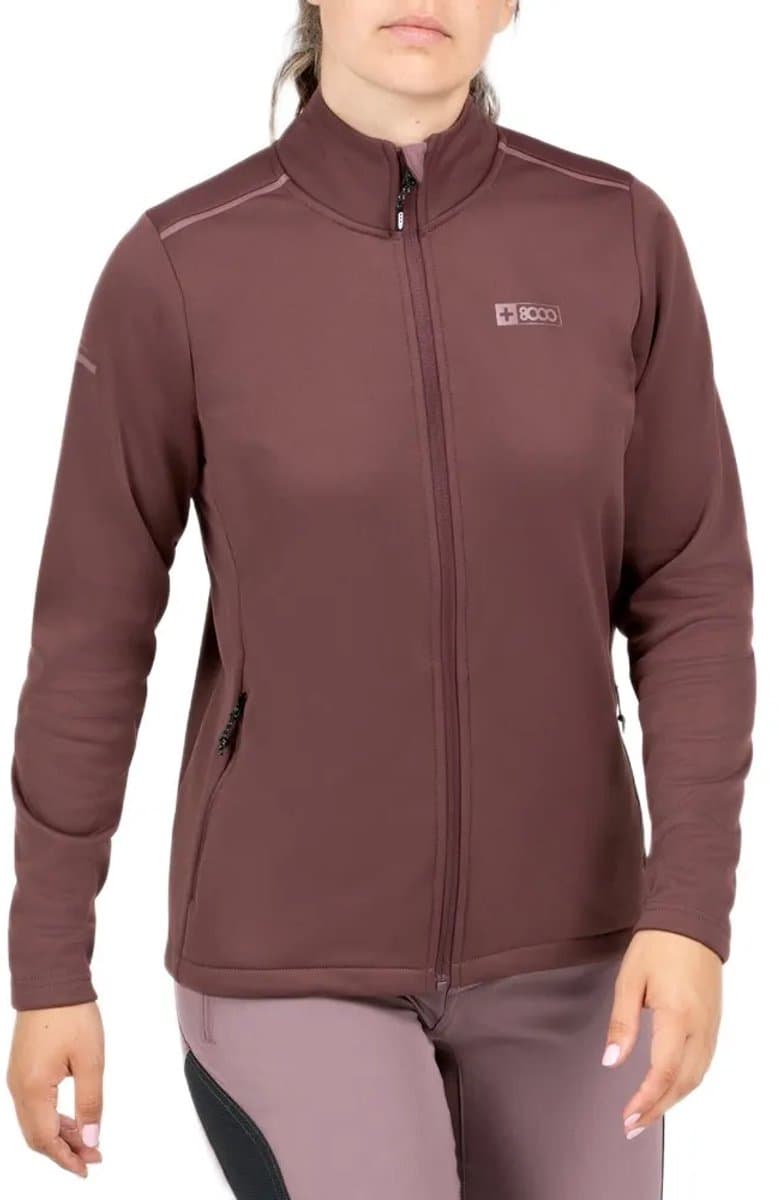 +8000 Mona Sweatshirt Met Rits Paars S Vrouw