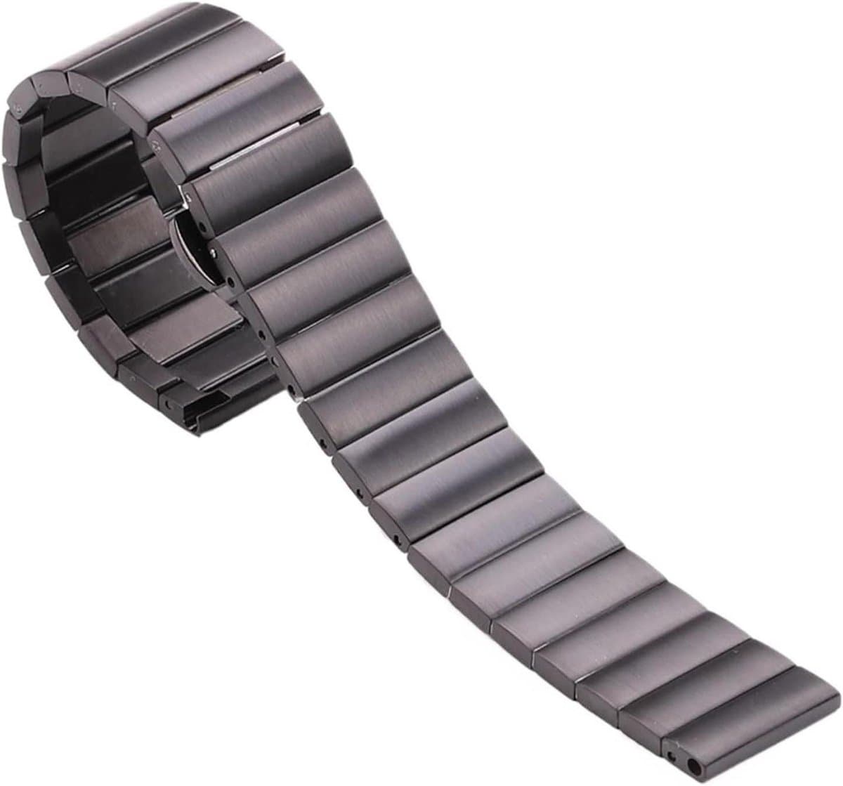 Horlogeband Roestvrij Staal - Metalen band - Smartwatch Personaliseren - Massief Metaal - 16-22 mm - Zilver