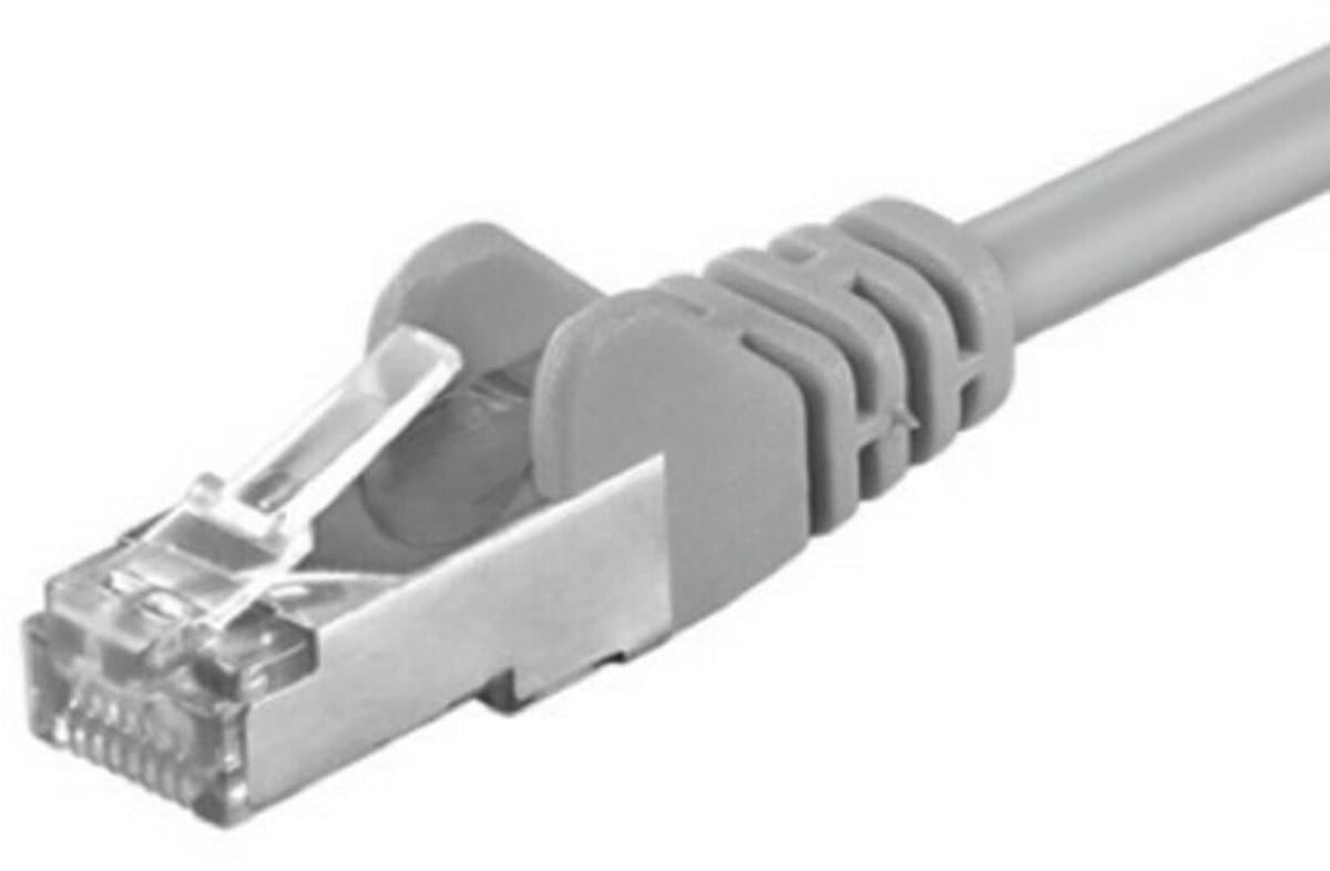CAT5e FTP patchkabel - 3 meter grijs - netwerkkabel - internetkabel - UTP kabel - RJ45 - 1000 mbit/s