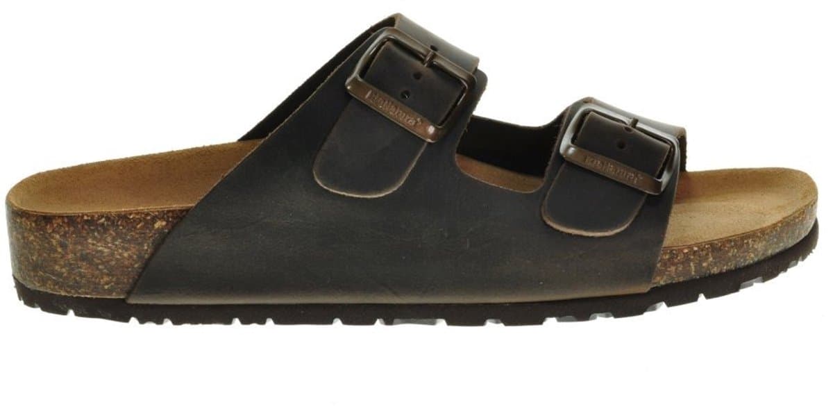 Slipper Bruin Leder Tweeband Bionatura maat 38