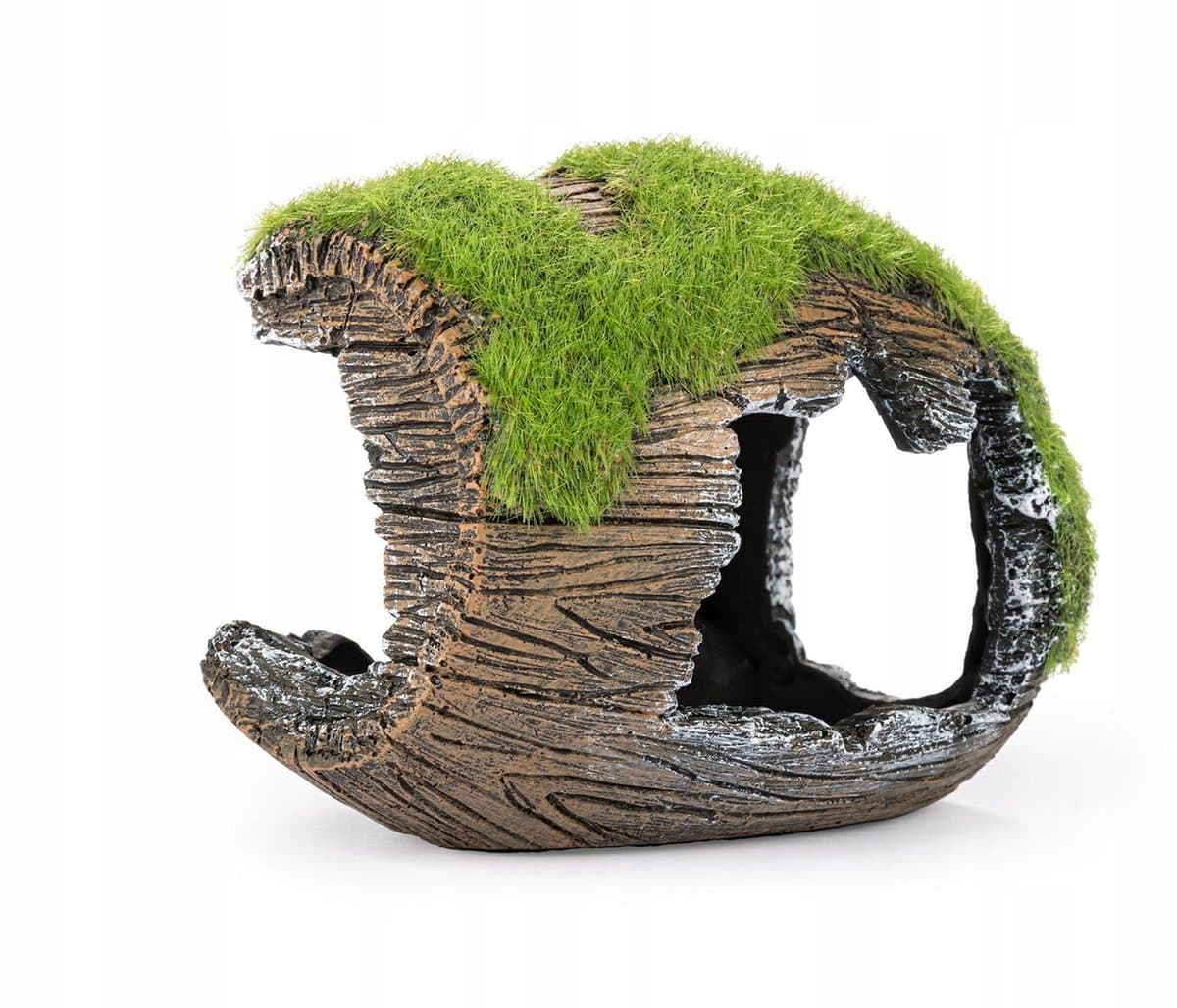 Kleine Hars Vat met Moss Aquarium Decoratie R194