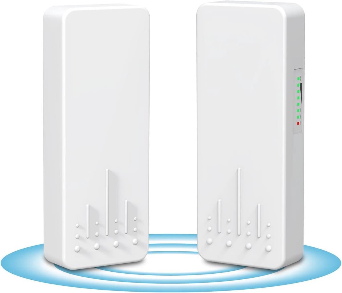 Draadloze ethernet bridge router voor buiten met 2 RJ45 poorten en 3 km bereik