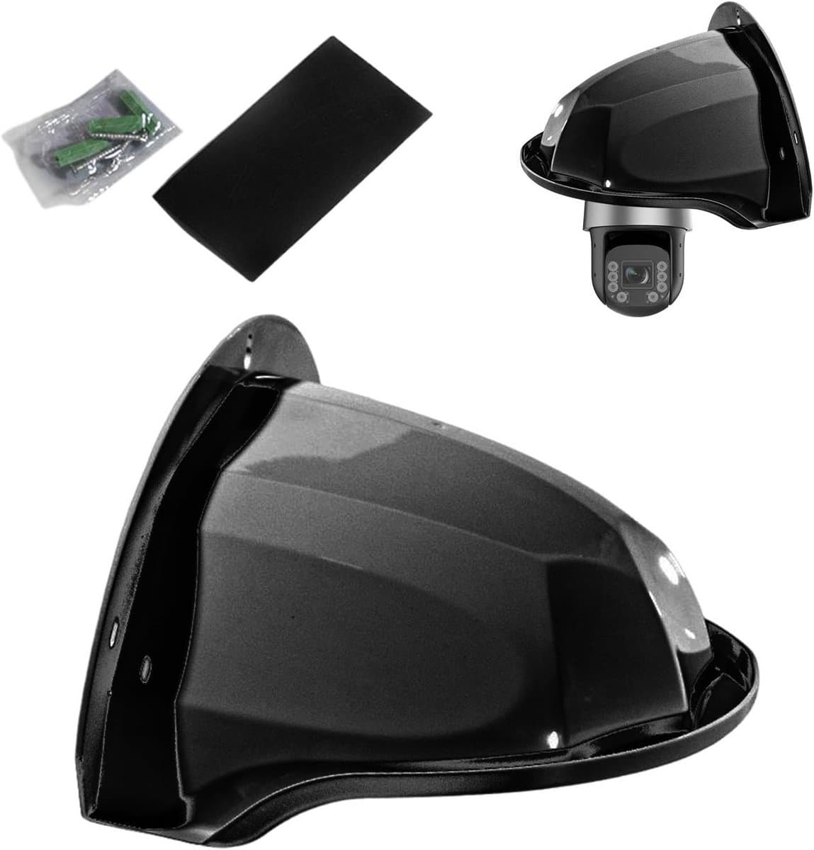 Weerbestendige beschermkap voor Buiten Beveiligingscamera - Zon- en Regenwering voor Dome en Bullet Camera's