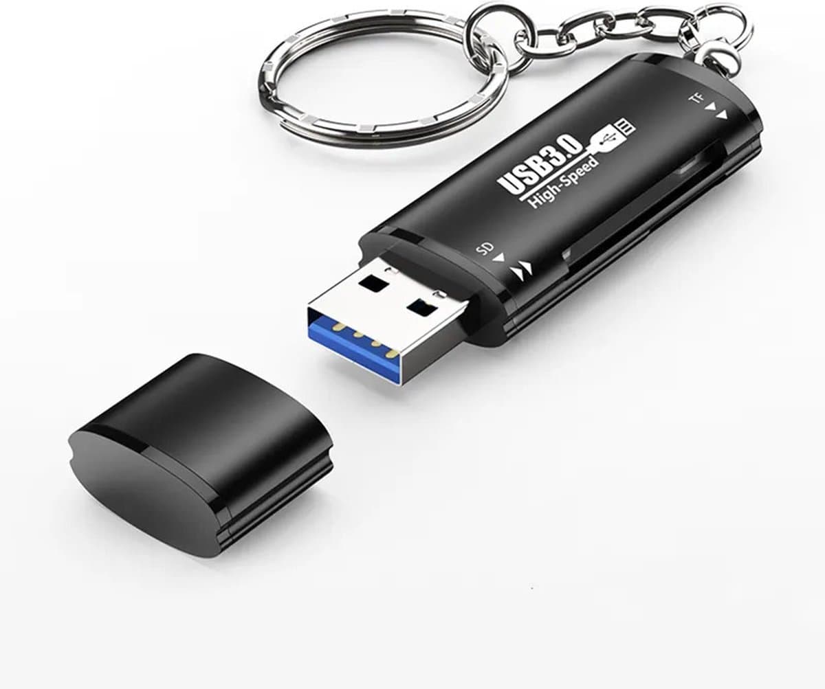 NÖRDIC CRD-045 USB 3.0 Kaartlezer - 2 in 1 TF/SD - SD en MicroSD - UHS-I - 2TB