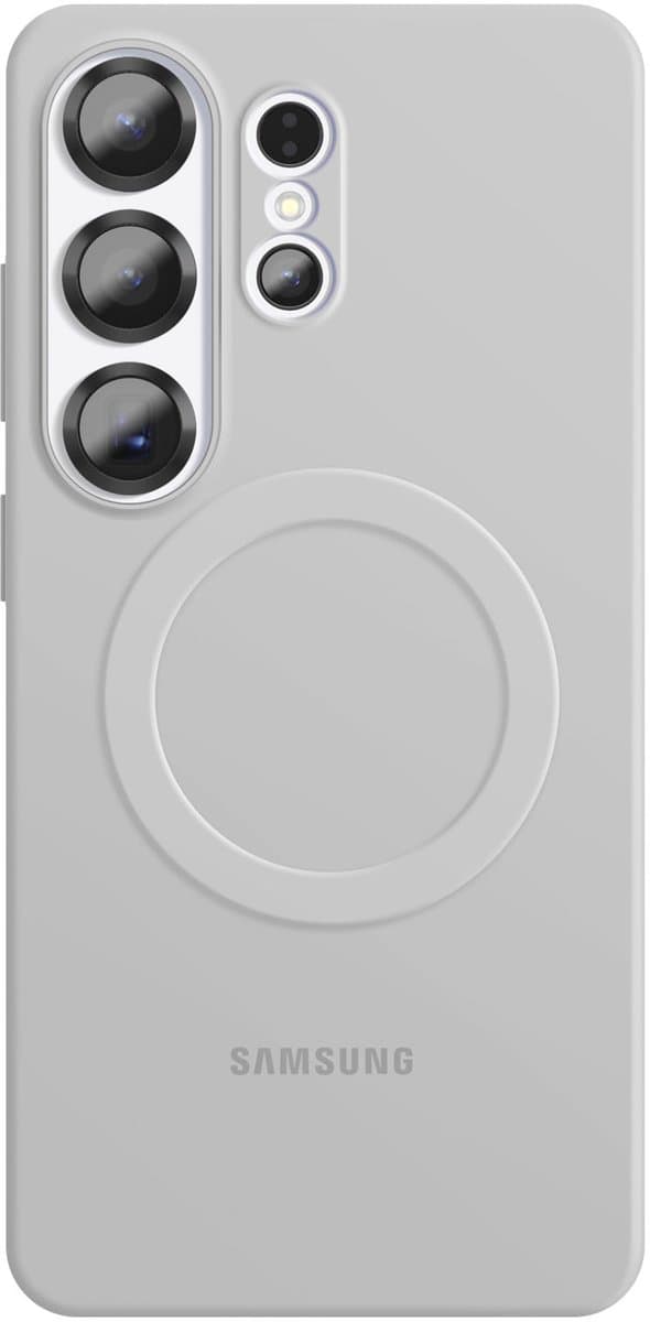 Samsung Galaxy S26 Ultra Siliconen Back Cover met Magneet Grijs