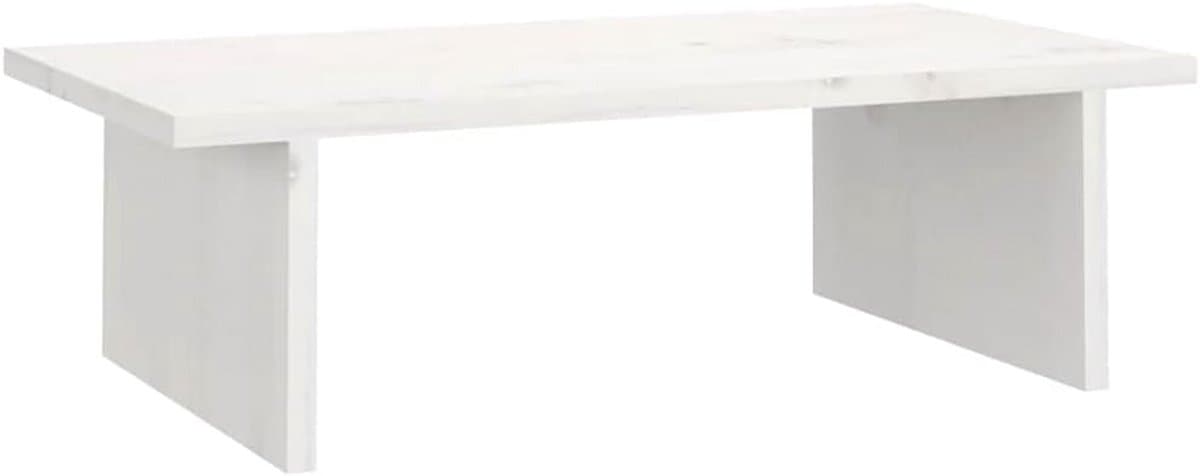 Monitor Verhoger Bureau van Stevig Grenenhout Wit