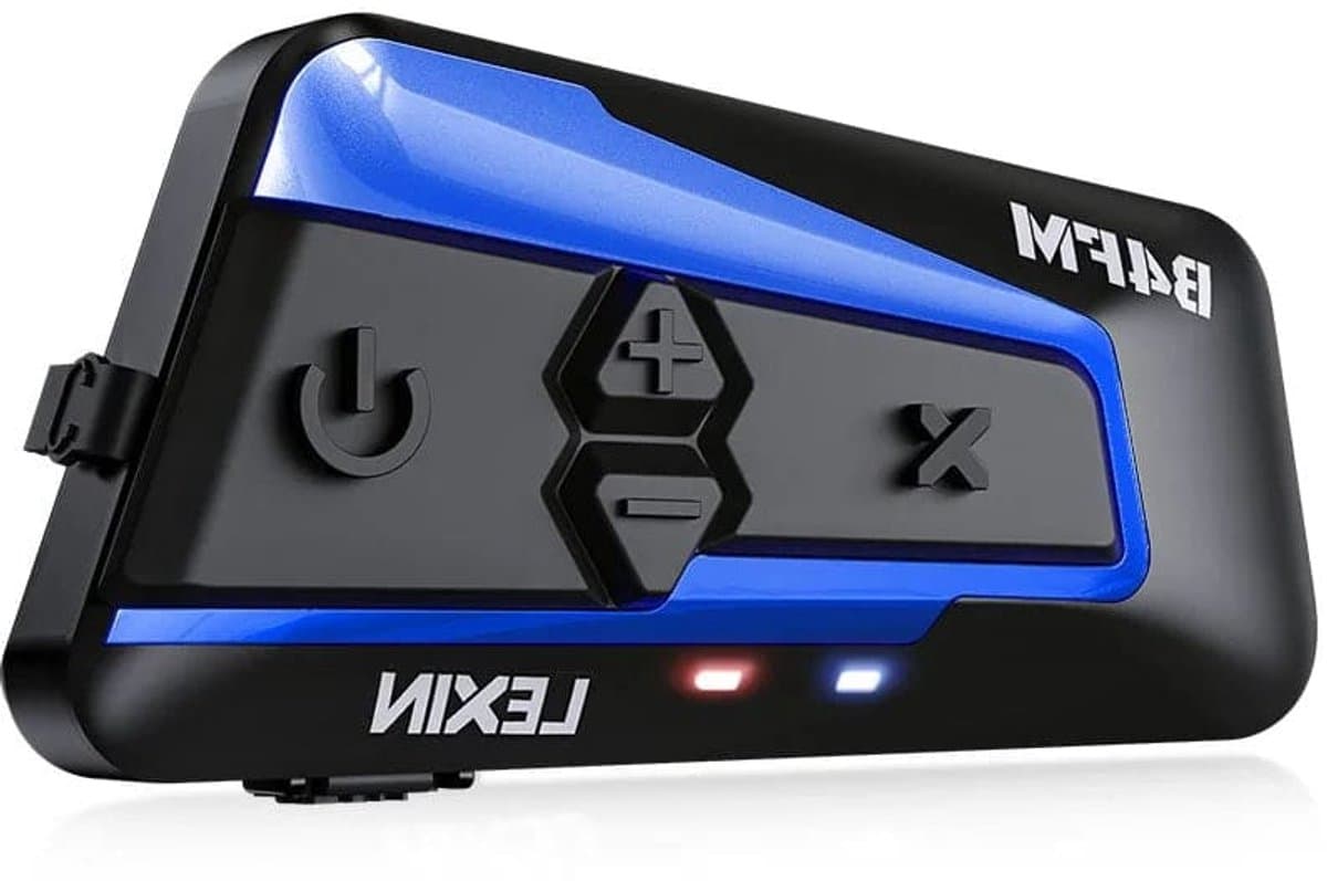 Lexin - Motorfiets Intercom - Motorhelm - Bluetooth 5.0 - Headsets - Communicator - Handsfree - Intercom Headset Type-C - Aansluitbaar tot 10 rijders - 1 stuk
