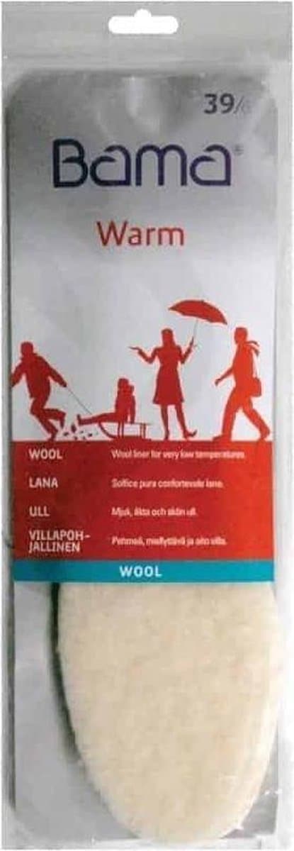 Bama Wool Zuivere Wollen Inlegzool - maat 46 - Voor Strenge Kou