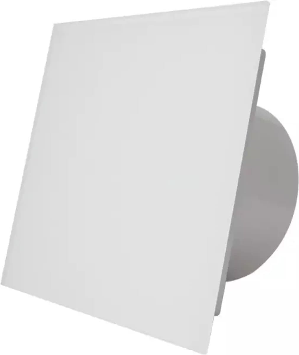 Badkamer ventilator met vochtsensor Ø125mm - Met Timer - Muurventilator - Badkamerventilator - CE ventilator - Zeer stil (26dB) - Kunststof front