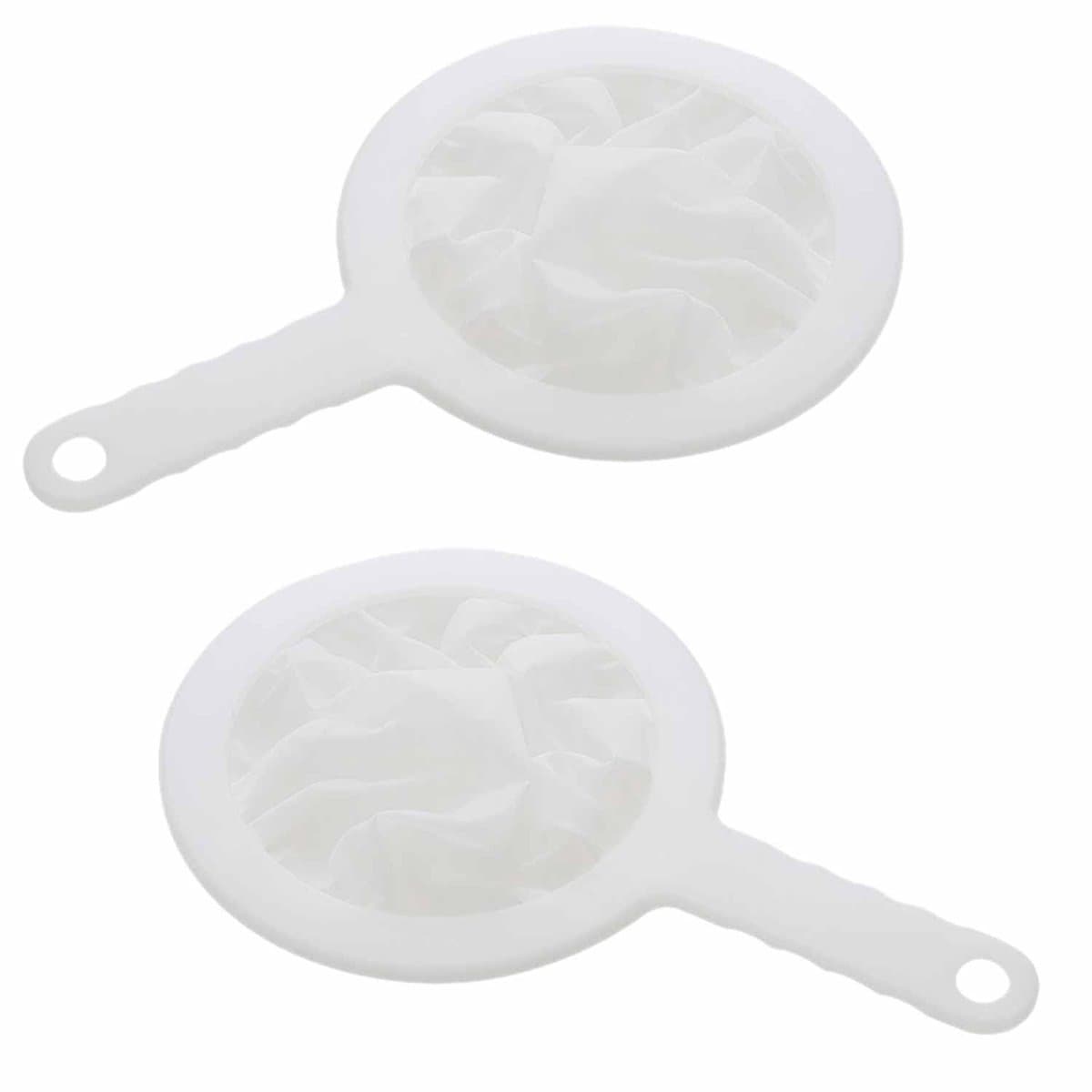 Dailygoods- Zeef 200 Mesh - Nylon Gaaszeef - Vergiet - Antislip Handvat - Keukenfilter - Diameter 14,5 cm - Keukenzeef