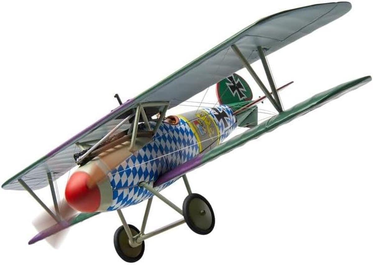 Vliegtuigmodel Dubbeldekker - Schaalmodel Vliegtuig - Verzamelaars Object - Gedetailleerd Metaal - 8.66 cm Lengte - Blauw Wit
