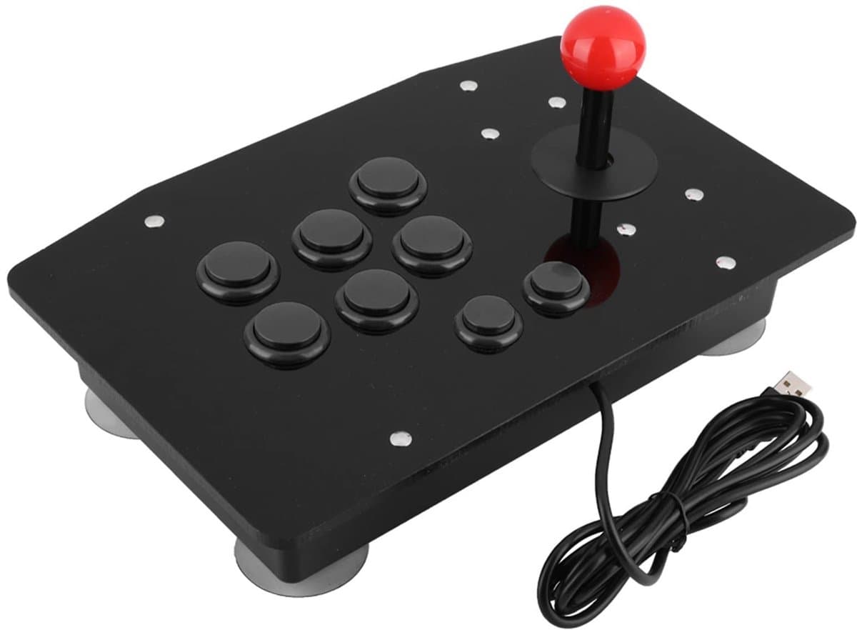 Allecto - Fight Stick - Game Controller - Perfect voor gamers - Zwart - Joystick - Geschikt voor PC - Plug & Play