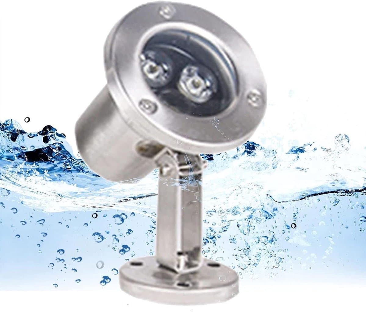 Onderwater Verlichting - LED Ring - Fontein Decoratie - IP68 Waterdicht - 82mm Diameter - Roestvrij Staal