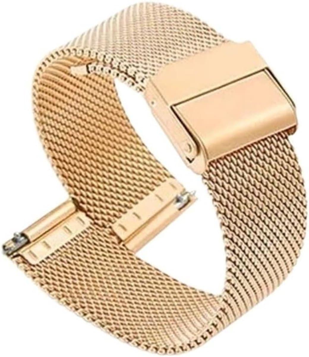 Horlogeband - Milanese band - Smartwatch vervangen - Quick Release - 20 mm - Zilver