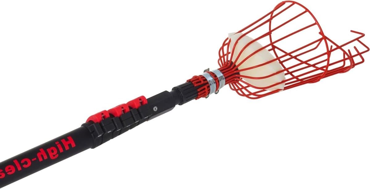 Telescoopsteel - Fruitplukker steel - Fruit plukken - Lichtgewicht carbon fiber - 7.2 meter - Zwart Rood