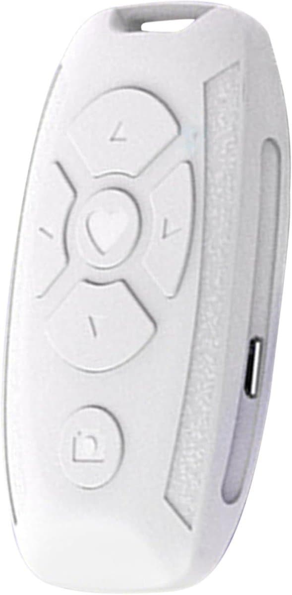 Draadloze Afstandsbediening - Telefoon Controller - Foto Video Maken - Universele Compatibiliteit - 7.5 x 3.7 cm - Wit