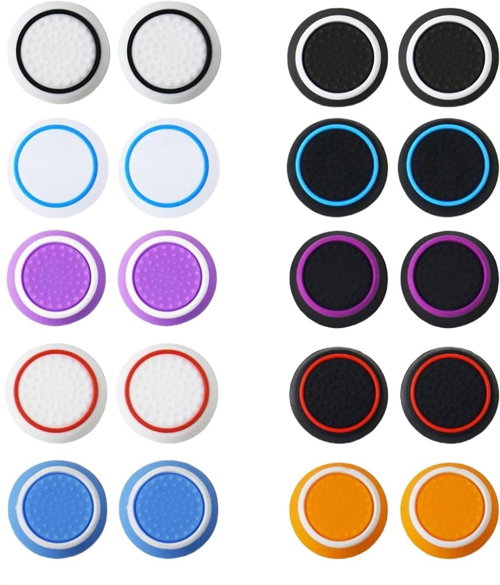 20 Pcs Joystick Caps - PS5 Controller Grips - Silicone Ruler Caps - PS4 PS5 Controller Accessories - Xbox One Series Joystick Bescherming - Thumb Grip Caps - Dual Sense