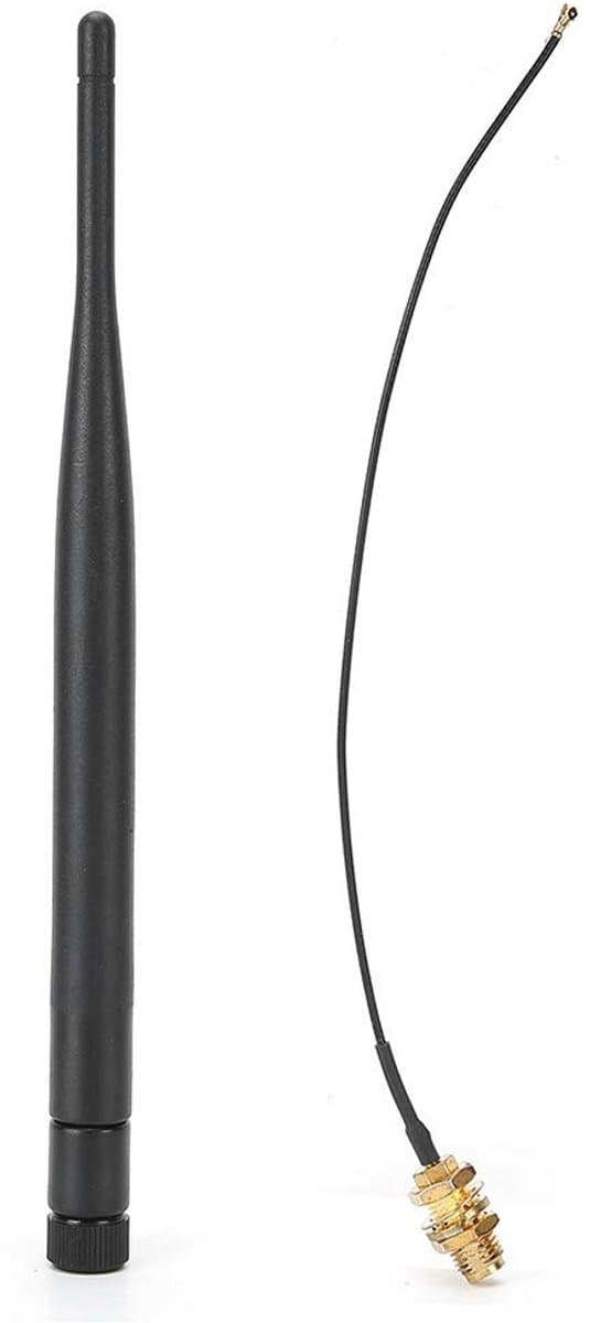 aladdien - Dual-band WIFI-antennekit - WIFI-signaalversterker - Set van 6DBI High Gain-antenne - Geschikt voor netwerkkaart - Verlengkabel - Groot b..