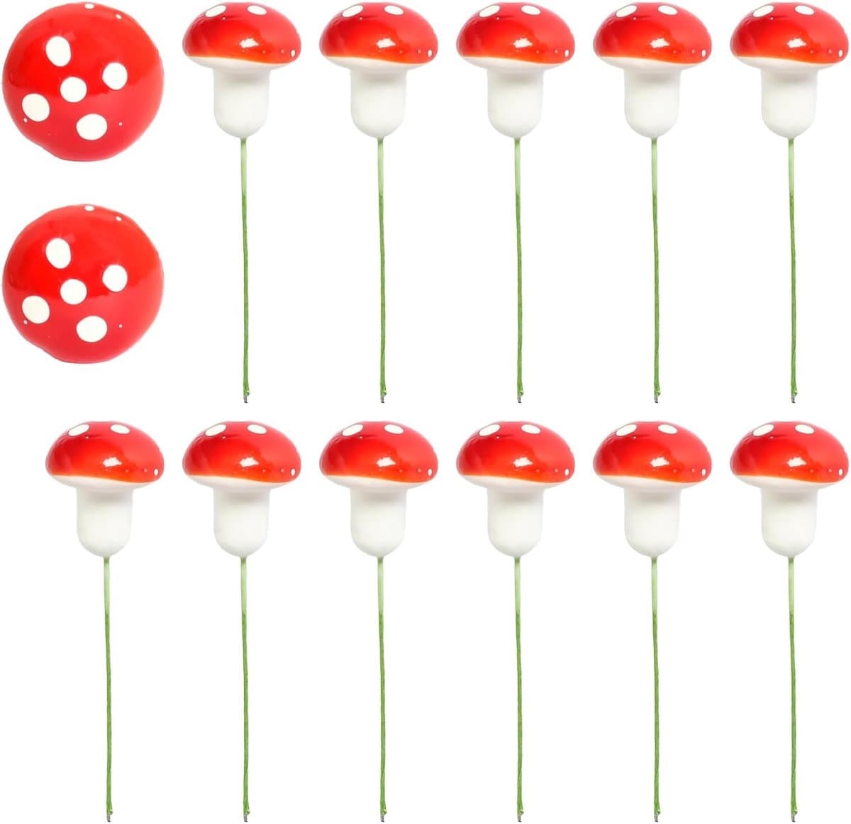 Miniatuur Paddenstoelen Decoraties - 50 Stuks Kunstmatige Paddenstoelen voor DIY Creaties, Tuin Decoratie en Sprookjestuinen Terrariums