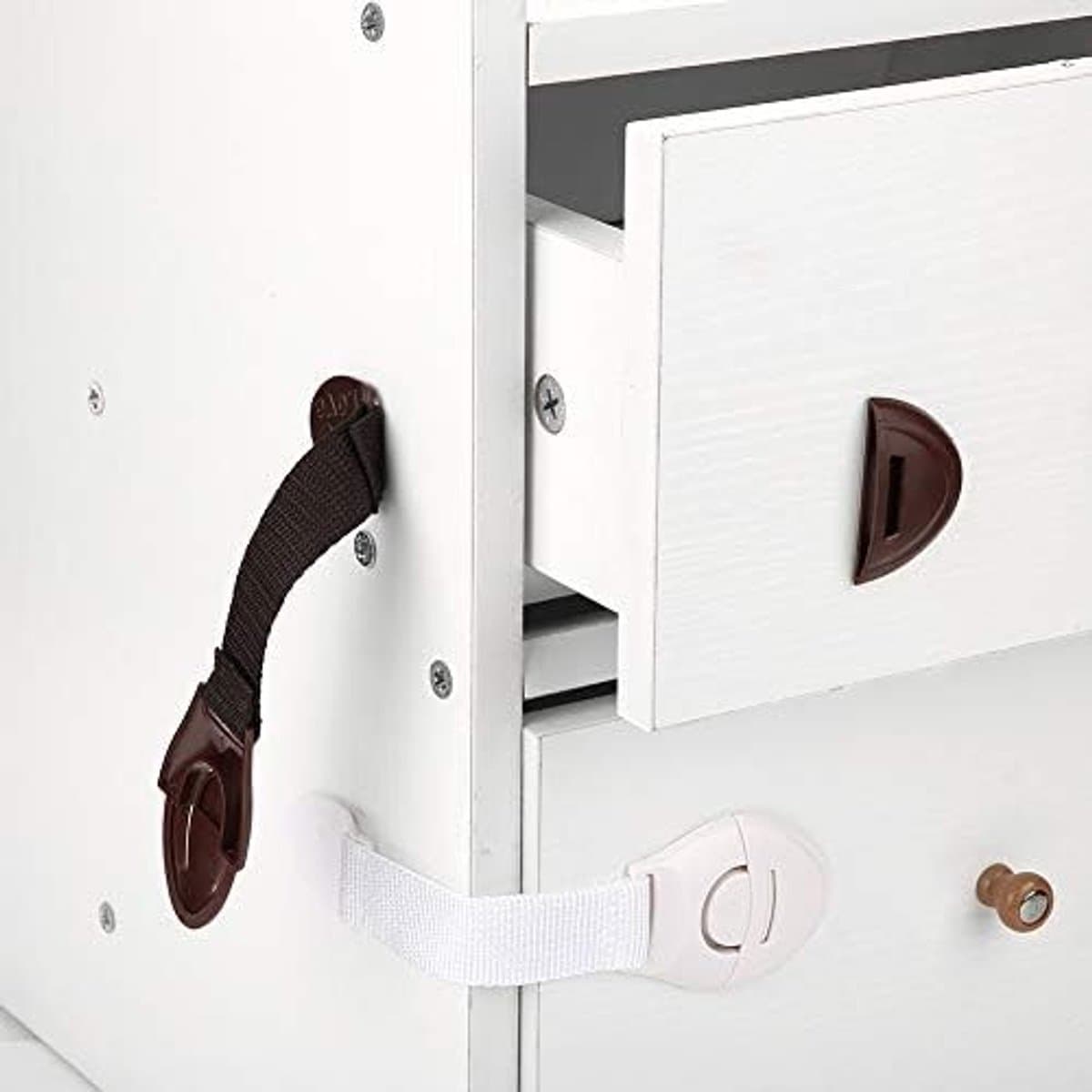 Veiligheidsloten voor Baby's - 4 Stuks Zelfklevende Deursloten voor Kast, Koelkast en Lades - Kindveiligheid en Bescherming tegen Ongevallen
