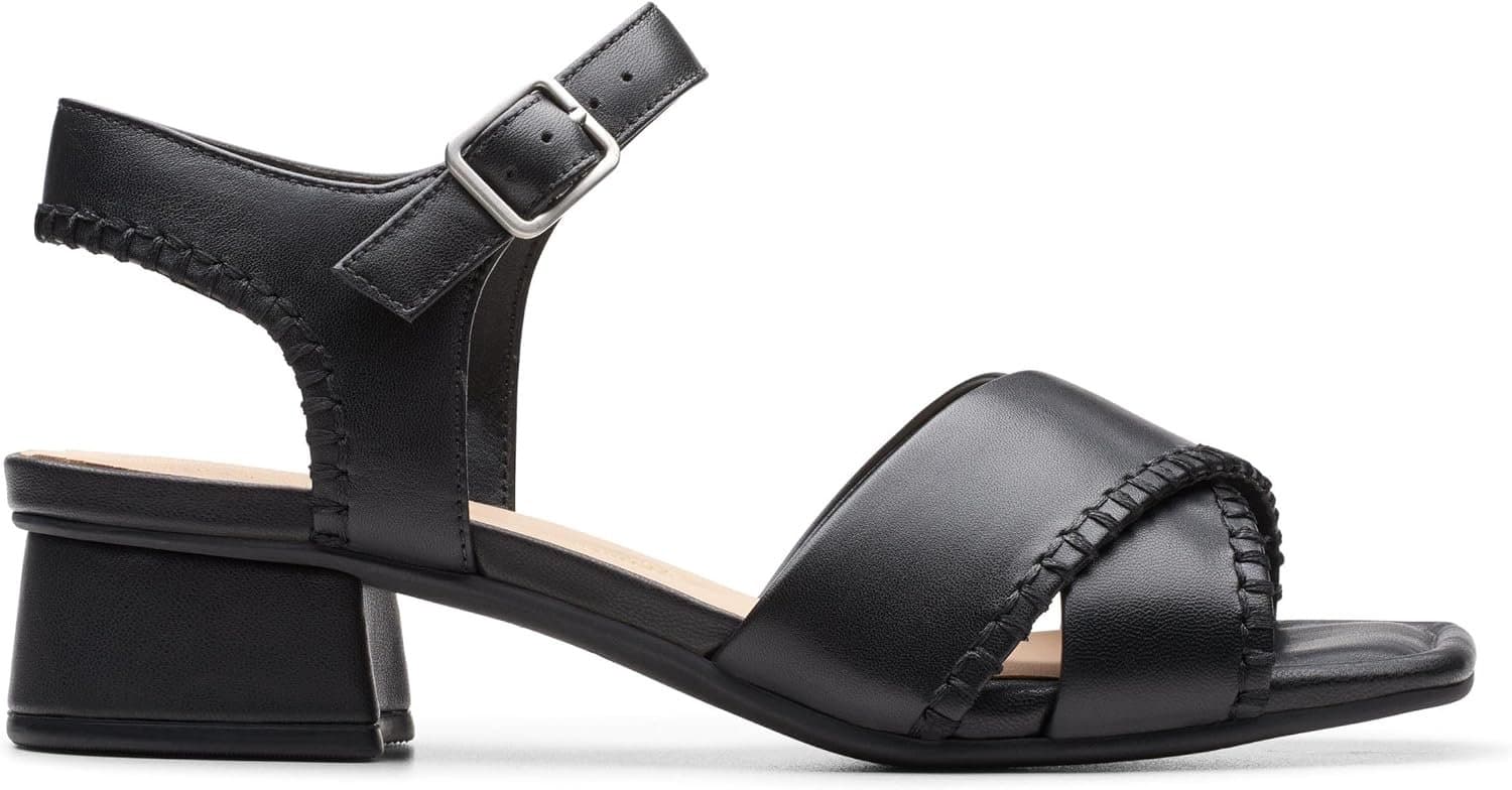 Clarks Serina35 Dames Sandalen - Zwart Leer