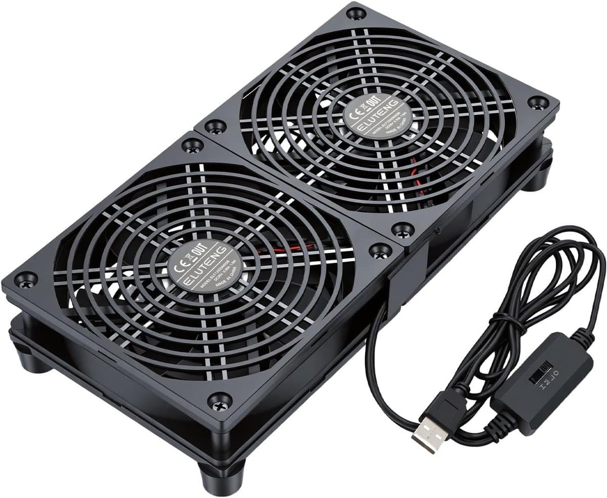 USB Ventilator 120 mm met 3 Snelheden, Hydraulisch Ontwerp voor Computer, PS4 en Laptop - Ideaal voor Koeling en Ventilatie in AV Cabinets en Routers